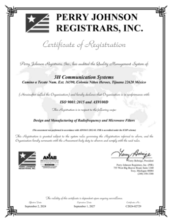 AS9100 cert